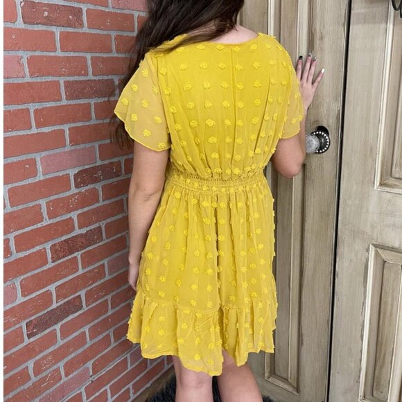 Yellow Polka Dot Dress - Picture 8 of 10